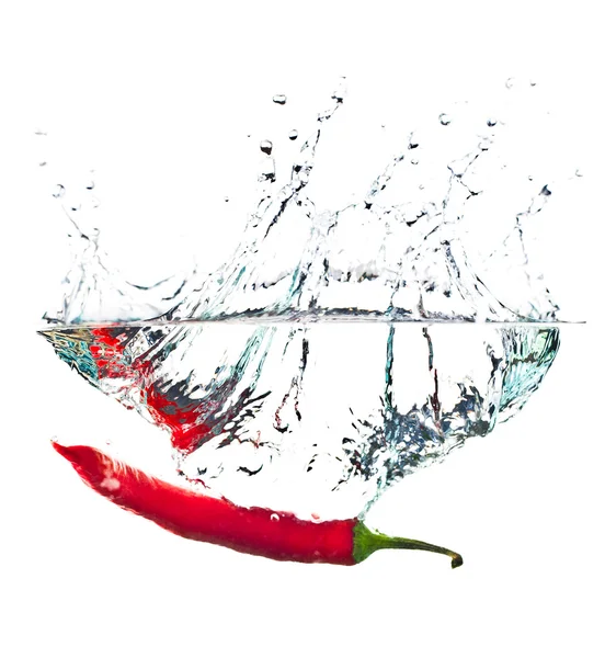 stock image Red hot paprika in water