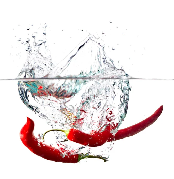 stock image Red hot paprika in water