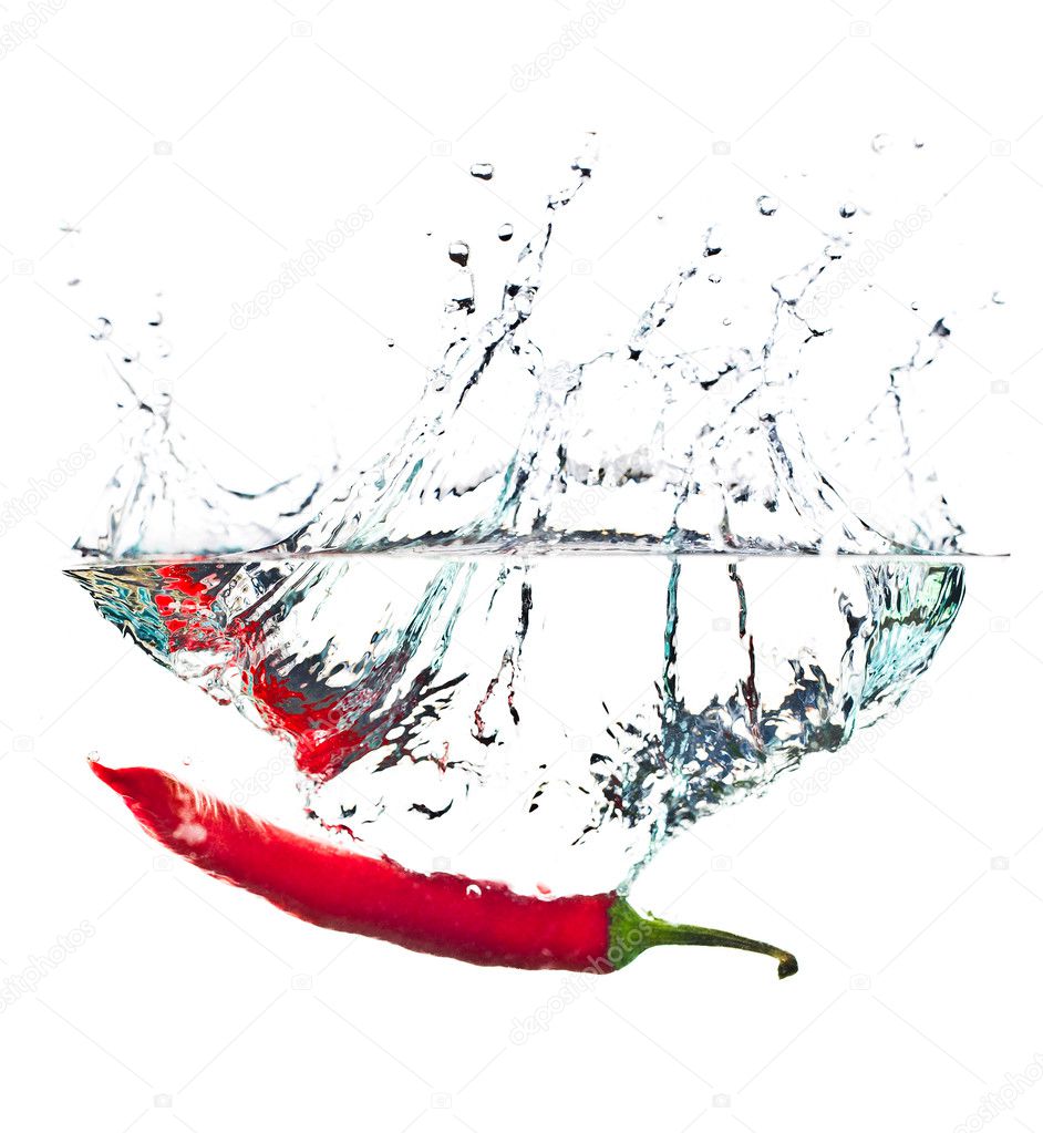 Red hot paprika in water Stock Photo by ©wacpan 3304792