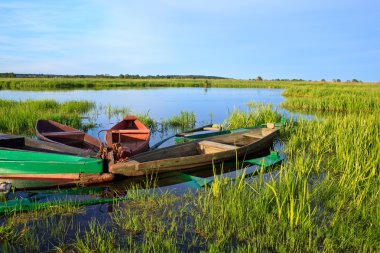 Old boats clipart