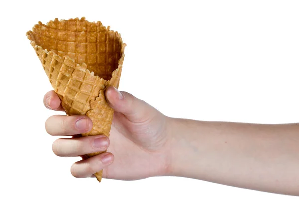 Cone de sorvete vazio — Fotografia de Stock