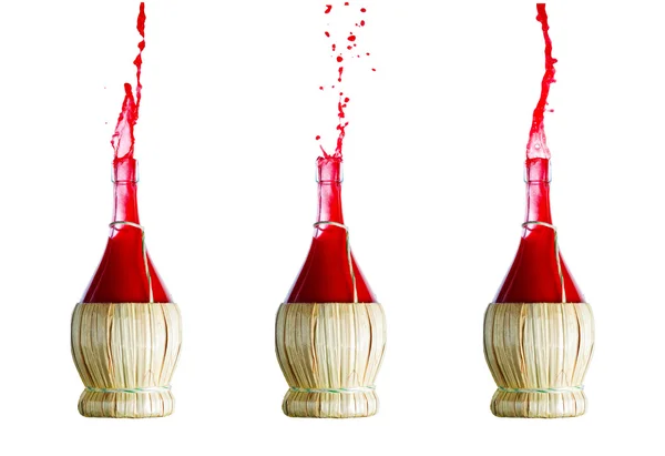 Spruzzi di succo rosso — Foto Stock