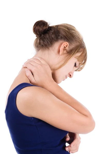 颈部疼痛 — 图库照片