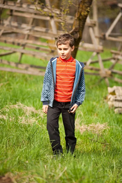Cute kid outdoors — Stock Photo, Image