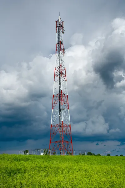 Telecommunications pole — Stock Photo, Image