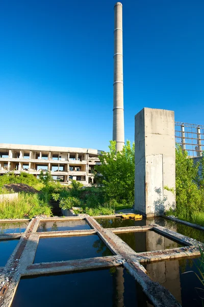 Εγκαταλελειμμένα βιομηχανικά κτίρια — Φωτογραφία Αρχείου