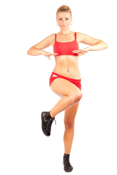 Woman doing workout Stock Photo