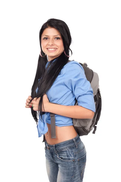 Estudante com mochila — Fotografia de Stock