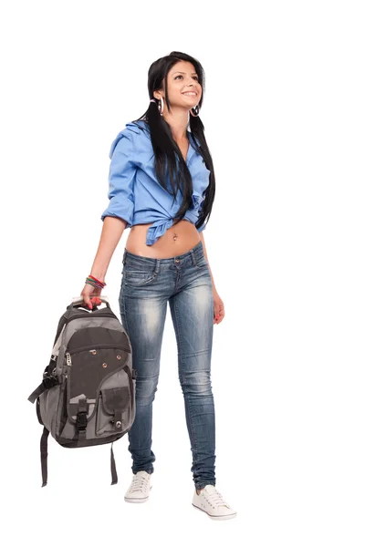 Студент з рюкзака — стокове фото