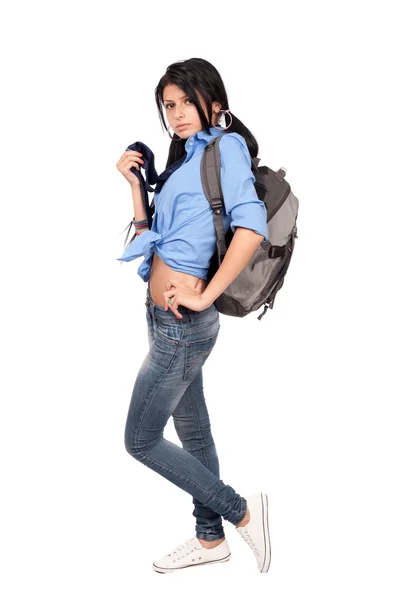 Student s batohem — Stock fotografie