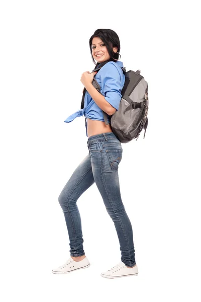Estudiante con mochila — Foto de Stock
