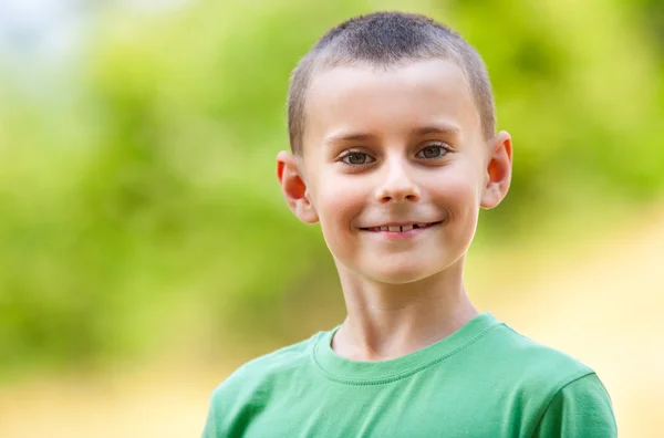 Handsome little man outdoor — Stock Photo, Image