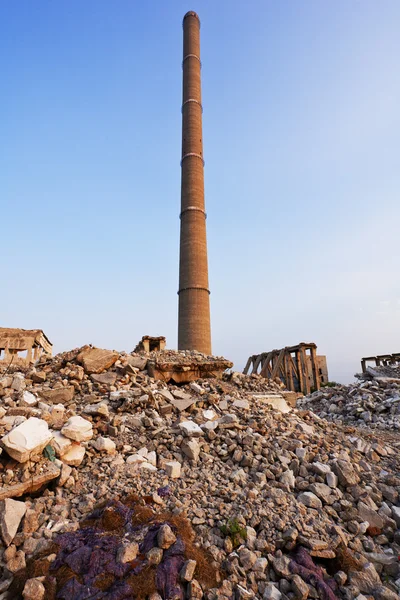 Funnel - industrial ruins — Stock Photo, Image