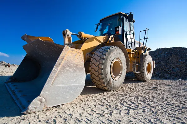 Bulldozer, escavatore — Foto Stock