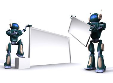 robot ile boş Pano