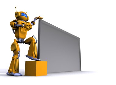 robot ile boş Pano