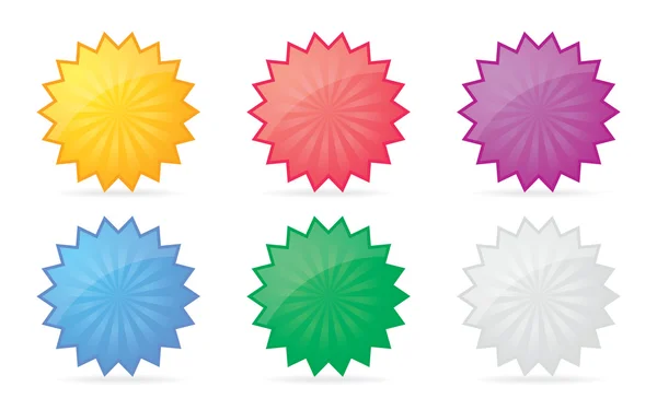 Colorful badges — Stock Vector