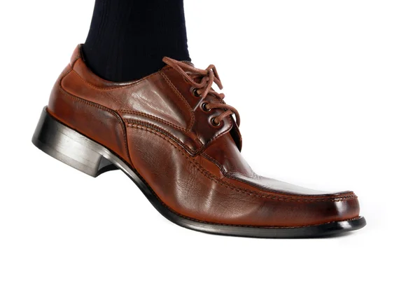 Изолированная обувь бизнесмена — стоковое фото