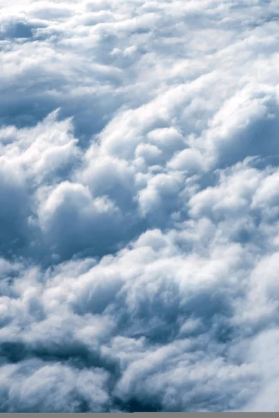Cloudy background. View from a plane — Stock Photo, Image