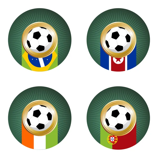 2010 World Cup South Africa Group G — Stock Vector