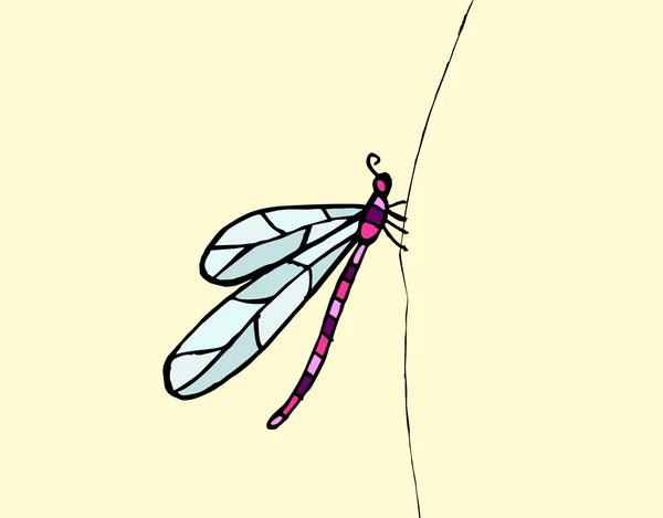 Dragonfly mönster vektor — Stock vektor