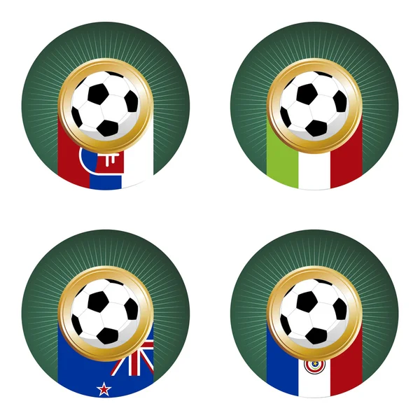 Coupe du Monde 2010 Afrique du Sud Groupe F — Image vectorielle