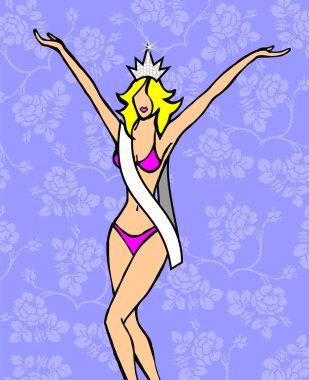 Beauty Queen girl clipart