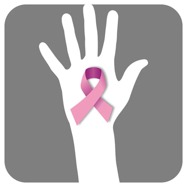Stop kanker hand — Stockvector