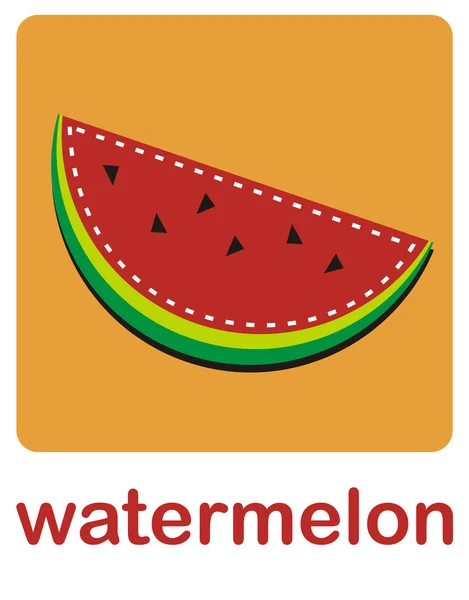 Watermeloen — Stockvector