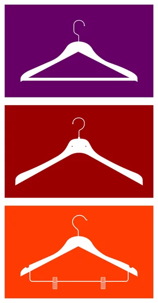 Cintres de vêtements — Image vectorielle