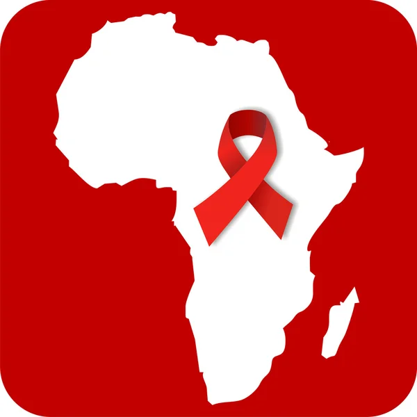 Stop AIDS in Africa — Stock Vector
