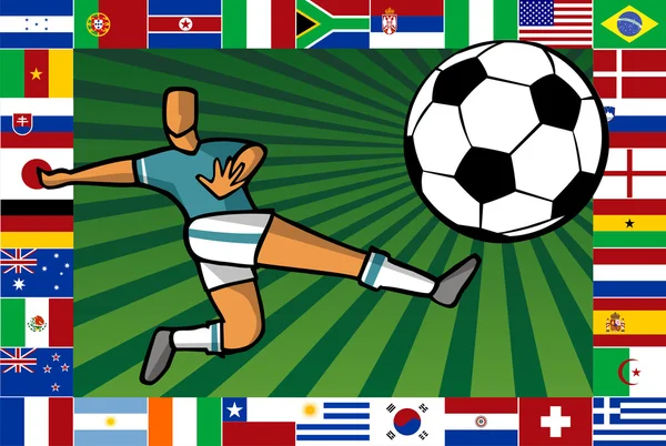 Zuid-Afrika soccer cup poster — Stockvector