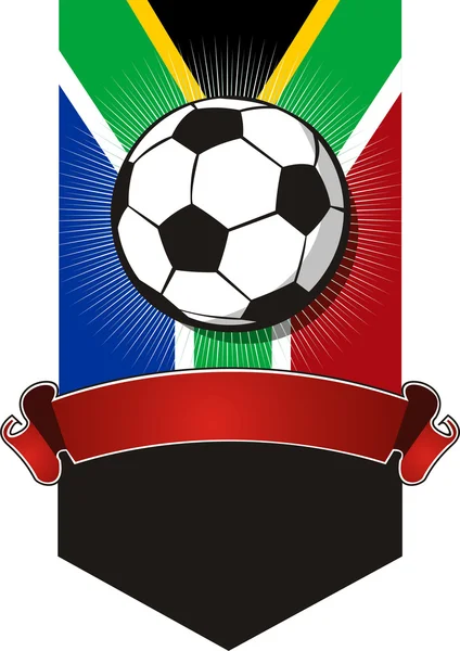 Jižní Afrika fotbalové mistrovství nápis — Stockový vektor