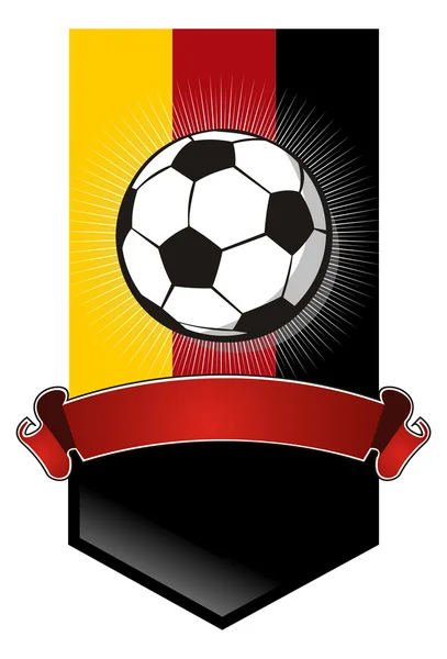 ドイツ サッカー選手権バナー — ストックベクタ
