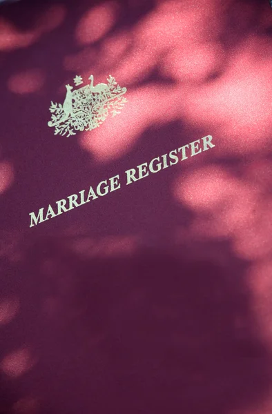 Heiratsregister — Stockfoto