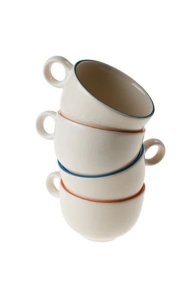 Stapel voor vier koffie cups — Stockfoto
