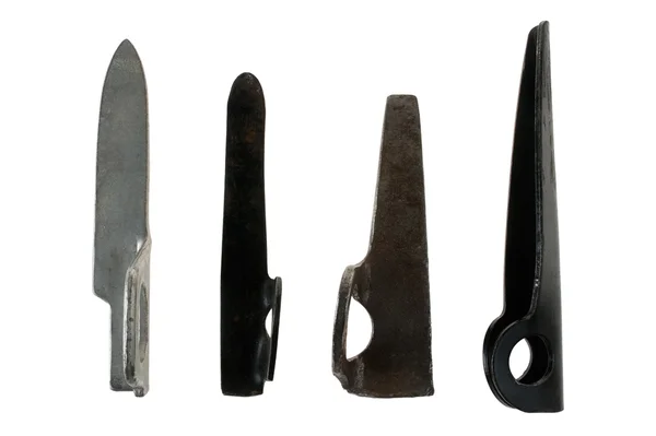Используемые ножи и бугабу — стоковое фото