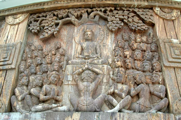Buddha mit Jüngern — Stockfoto