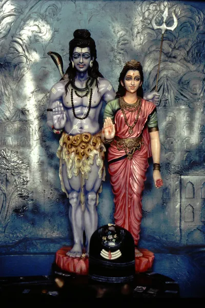 Шива і Parvathi Ліцензійні Стокові Фото