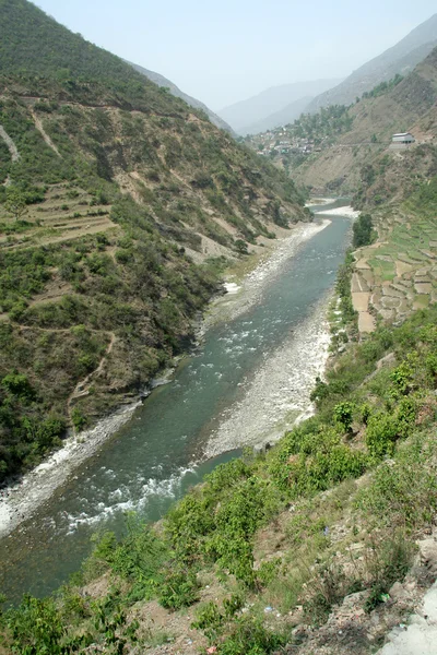 계곡에서 강 — 스톡 사진