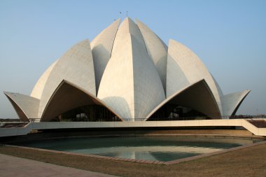 Lotus Temple, Delhi, India clipart