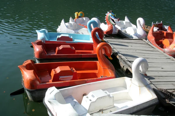 Boats aroud Jetty — Stock Photo, Image