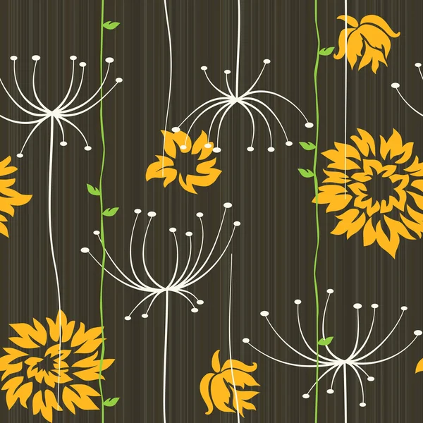 Retro floralen nahtlosen Hintergrund mit Rosen — Stockvektor