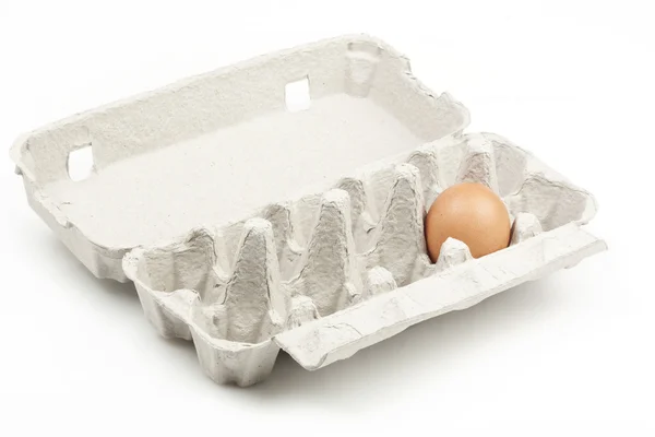 Uovo nella scatola — Foto Stock
