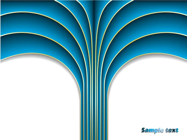 Palmier bleu — Image vectorielle