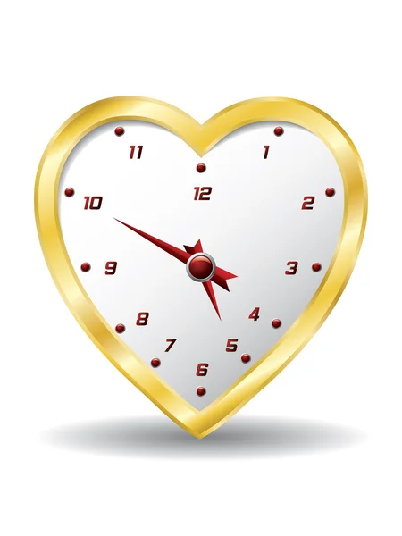 Reloj del corazón — Archivo Imágenes Vectoriales