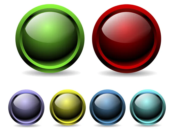 Färgglada knappar — Stock vektor