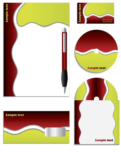 Ensemble vectoriel Red & Green Company — Image vectorielle
