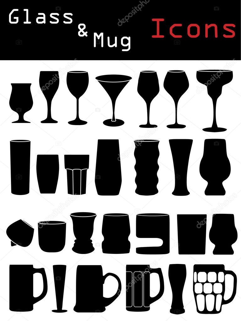 Glass & Mug Icons