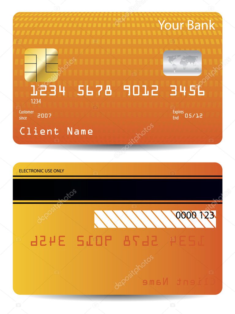 Textured credit card design
